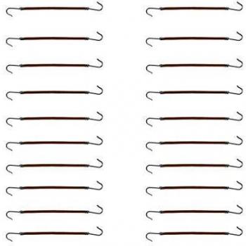 Frcolor 20pcs ganchos de cola de caballo elásticos corbata, banda trenzas gomas por ragazze peinado