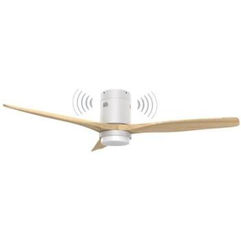 Ventilador de Techo Energy Sistem SoundAir Blanco con Altavoz Bluetooth, Motor DC, 132cm, Luz LED Regulable y Control Remoto