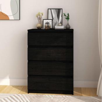 Armario auxiliar de madera maciza de pino 60x36x84 cm