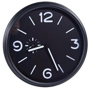Reloj de Pared Wanderlust Deco - Diseño Único y Elegante, Decoración Moderna en Metal, Plástico y Cristal, Multicolor 32.5x32.5x4.5 cm