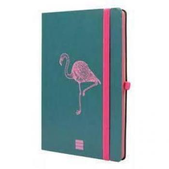 Cuaderno Flexi Design Flamingo A5 con Tapa Lisa y Diseño de Flamencos