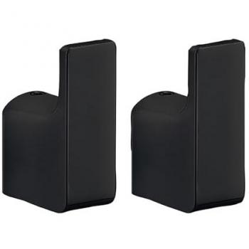 Set de 2 Perchas de Baño Pirenei Negro Mate Gedy