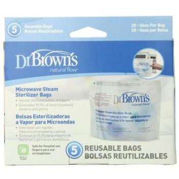 Dr. Brown's 157077.2 - Bolsas para esterilización en microondas, 5 unidades
