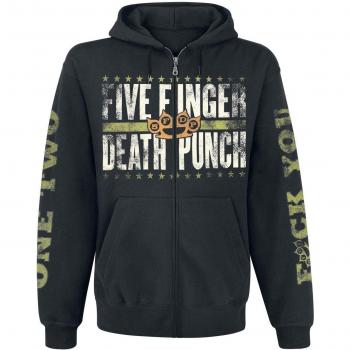 Five Finger Death Punch Locked & Loaded Capucha con Cremallera Negro 4XL