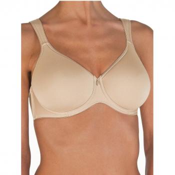 Pure Balance Spacer Underwire Bra for Women in Beige, Size 34D