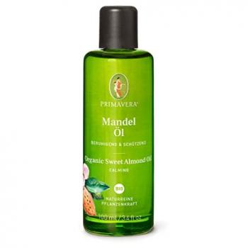 Aceite de Almendras Bio Primavera, 100 ml - Aceite ecológico para aromaterapia, prensado en frío, ideal para hidratación y cuidado de la piel