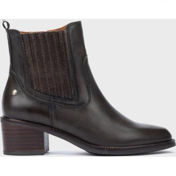 Pikolinos Bacarot W2D Leather Women's Ankle Boots - Colour: Forest