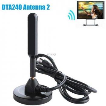 Antena de TV HDTV Digital de Metal 1080P con Amplificador, Rango de 50 Millas y Receptor de Señal Interior