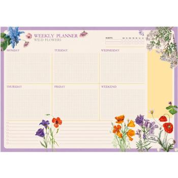 Bloc planificador semanal A4 Botanical Wild Flowers - Organizador semanal