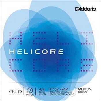 D'Addario Helicore 4/4 Scale Medium Tension Fourths-Tuning Cello D-String