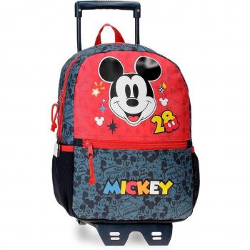 Mochila Mickey Get Moving 33cm con Carro