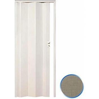 Puerta Plegable de Interior en PVC Tejido Gris 83x214 cm Modelo Maya