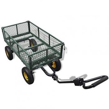 vidaXL Carrito para el jardín con carga máxima de 350 kg