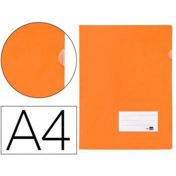 Carpeta Liderpapel Dossier A4 Uñero Naranja Flúor Opaco 11342