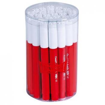 Carioca rotulador jumbo punta gruesa 30 unidades color rojo