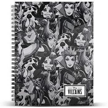 Villanas Disney -Cuaderno Papel Cuadriculado DIN A5
