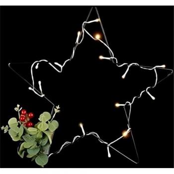 Estrella de Navidad Luz LED Multicolor (Rojo, Negro, Verde) - 36 Unidades