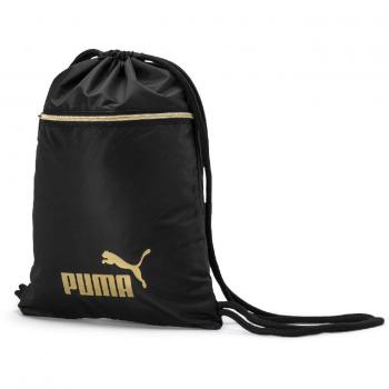 PUMA WMN Core Seasonal Gym Sack Bolsa De Cuerdas, Mujeres, Black-Gold, OSFA