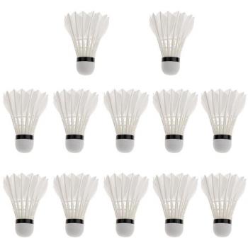 Chen Rui (TM) 12 Piezas Volantes Blanco Espuma Base Plumas Bádminton Juego Entrenamiento Badminton Ball