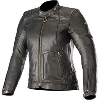 Alpinestars Chaqueta moto Gal Womens Leather Jacket Black, Negro, XL