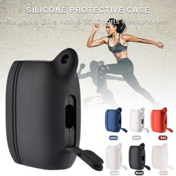 Auriculares Bluetooth Jabra Elite Active 65t con funda de silicona a prueba de caídas y anti-pérdida