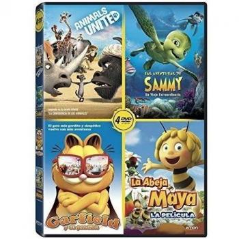 Pack Animales: Las Aventuras De Sammy + Animals United + Maya 3D + Garfield [DVD]