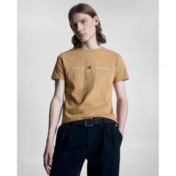 Camiseta Tommy Hilfiger Logo Kaki para Hombre