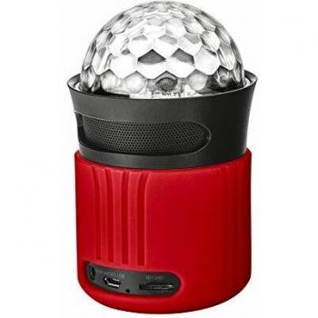 Trust Urban Dixxo Go - Altavoz inalámbrico con iluminación, Rojo