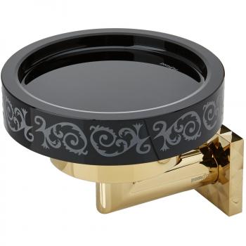 Pomdor - Jabonera Coco pvd Oro- Negro Deco Heritage