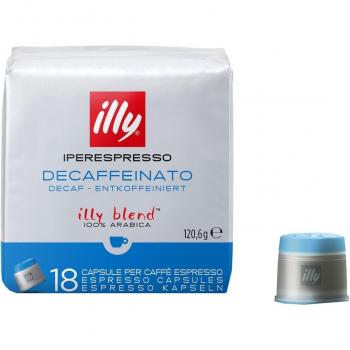 Illy - Café iperespresso descafeinado 18 monodosis Illy blend 100% Arábica