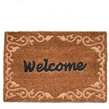 Alfombra de Bienvenida en Relieve de Coco - 40,3 x 59,4 cm