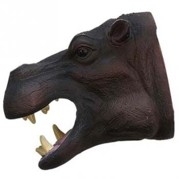 Marioneta de Mano Hipopótamo con Cabeza Grande, Material Suave y Agradable al Tacto, Diseño Colorido y Detallado, Ideal para Jugar y Contar Cuentos