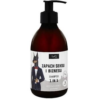 LaQ Energizing 2-in-1 Shampoo for Men Doberman 300ml - Champú unisex para adultos, limpiador con efecto humectante