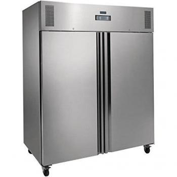 Congelador comercial de doble puerta polar resistente acero inoxidable 1300L