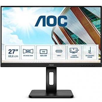 AOC 27P2C Monitor - Home Office USB-C 27, Full HD 1920x1080, 75Hz, AdaptiveSync, Altavoces, VESA, Altura Regulable
