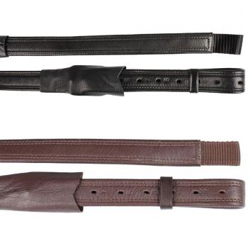 Horka núcleo de nailon stirrrup de doma Piel Pony Equitación accesorios, negro/plata