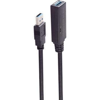 Cable de extensión activo USB 3.0 Shiverpeaks, conector macho A a macho B, longitud 5 metros