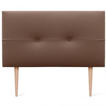 Cabecero de Polipiel AQUALINE Pro Tapizado Lujo 90x105cm con Patas - Arcilla