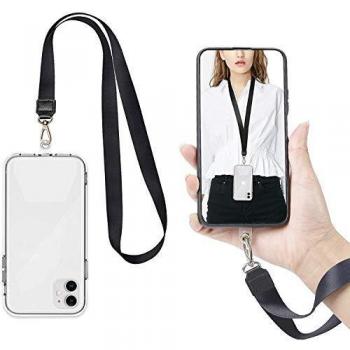 COCASES 2 Piezas Cadena de Teléfono Celular Universal, Cordón para Teléfono Móvil Cordón para el Cuello Desmontable Compatible con iPhone/Samsung/Huawei