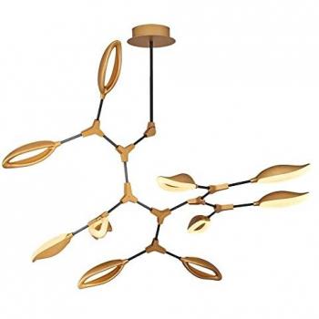 Lámpara de techo amarilla WELLHOME, estructura de metal, 96x96x110 cm, casquillo E27 para bombillas LED