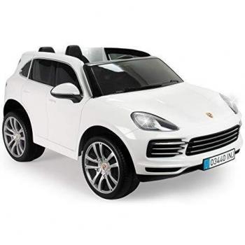 PORSCHE CAYENNE 12V RUEDAS GOMA Y ASIENTOS PIEL