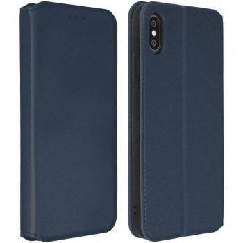 Estuche Protector Libro Azul para iPhone XS Max con Función de Soporte