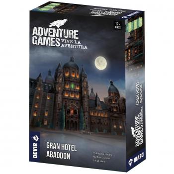 Devir - Adventure Games: Gran Hotel Abaddon, Juego de Mesa Cooperativo, Juego de Misterio en Español, a partir de 12 años (BGAGHOTSP)