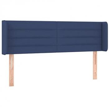 Cabecero LED Azul Tapizado 147x16x78/88 cm