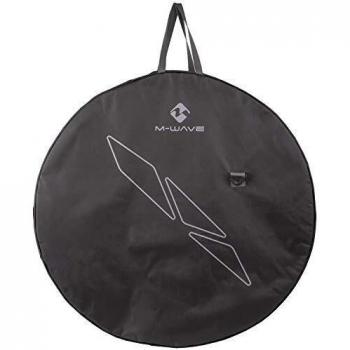 Bolsa Doble para Ruedas M-Wave Rotterdam WSB 26-29 pulgadas Negra con Correa y Bolsillo Extra