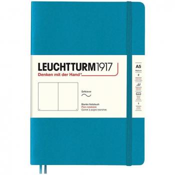 Cuaderno A5 Tapa Blanda Leuchtturm1917 Rayado Azul Océano