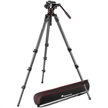 Kit de video Manfrotto MPRO 536 con trípode de fibra de carbono y rótula 504X