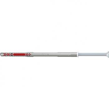 Taco nylon Fischer Fur T con tornillo, tamaño 10-160, tipo Duoxpand, incluye tornillo Torx de seguridad y se presenta en caja de 50 unidades