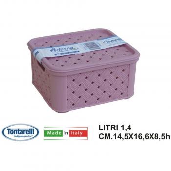 Tontarelli Set Caja de Almacenamiento 12 Uds. Arianna 1.4 lt