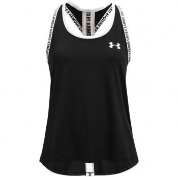 Under Armour Girls' Knockout Fitness Tank Top - Black, Junior Size